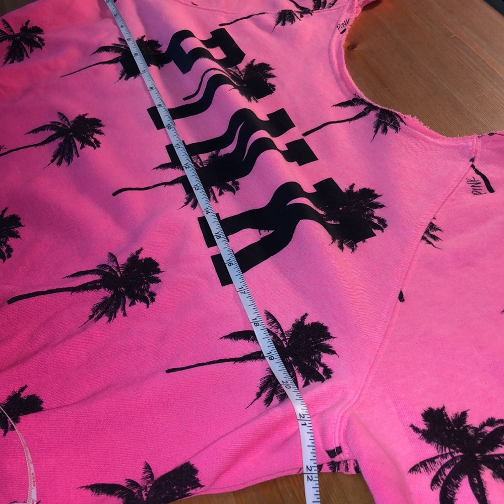 Vintage VS PINK Ombré Palm Print Sweatshirt Size S - Picture 4 of 5